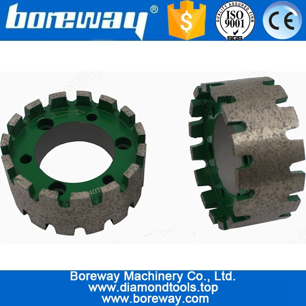 D90x40Tx50H CNC Diamond Continuous Stubbing Wheel For Granite