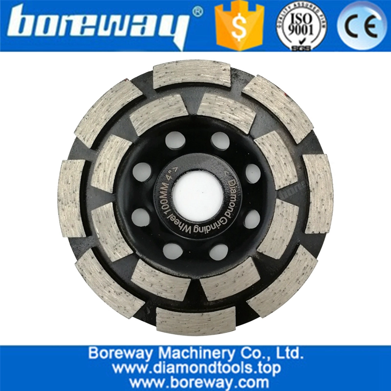 Dia.100mm-180mm Diamond Double Row Grinding Cup Wheel Diamond Grinding Disc Polishing Grinding Concrete Masonry Granite Marble