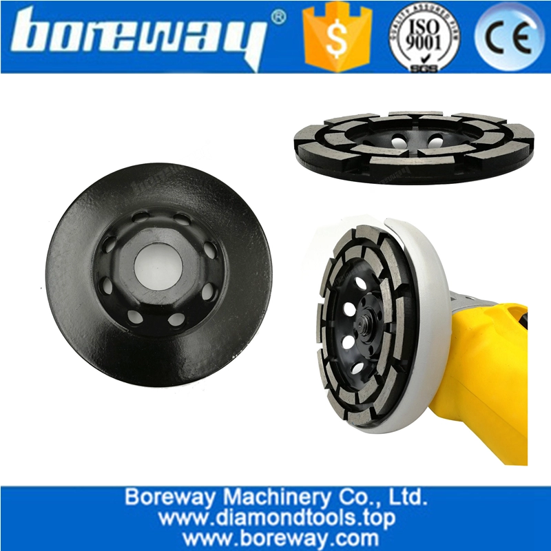 Dia.100mm-180mm Diamond Double Row Grinding Cup Wheel Diamond Grinding Disc Polishing Grinding Concrete Masonry Granite Marble