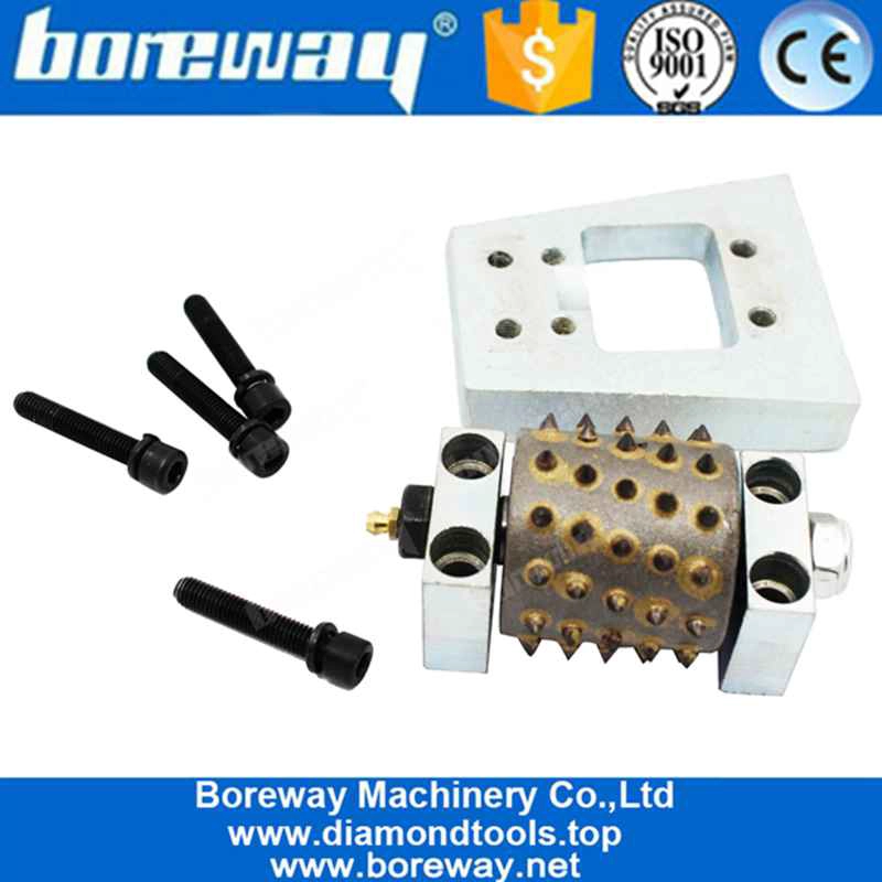 Diamond 60 Pins Frankfurt Bush Hammer Roller With Support