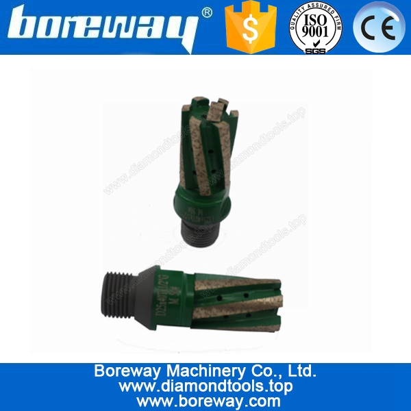 Diamond CNC Segment Milling Cutter with Strengthen Bottom D25*40T*1/2"G