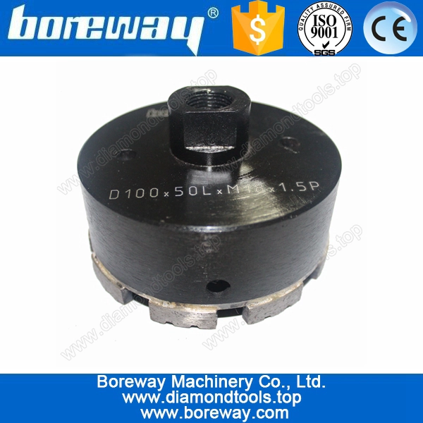 Diamond core drill bit set for quartz