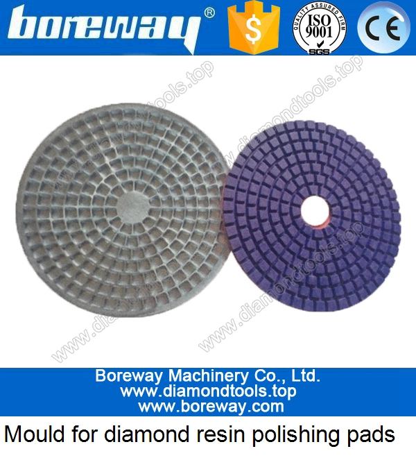 Diamond grinding and polishing pads molds