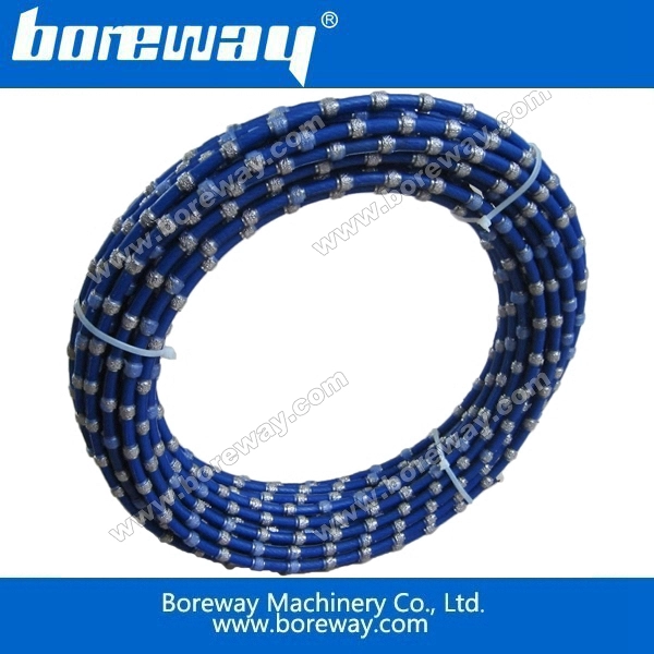 Diamond vacuum brazed wire and beads