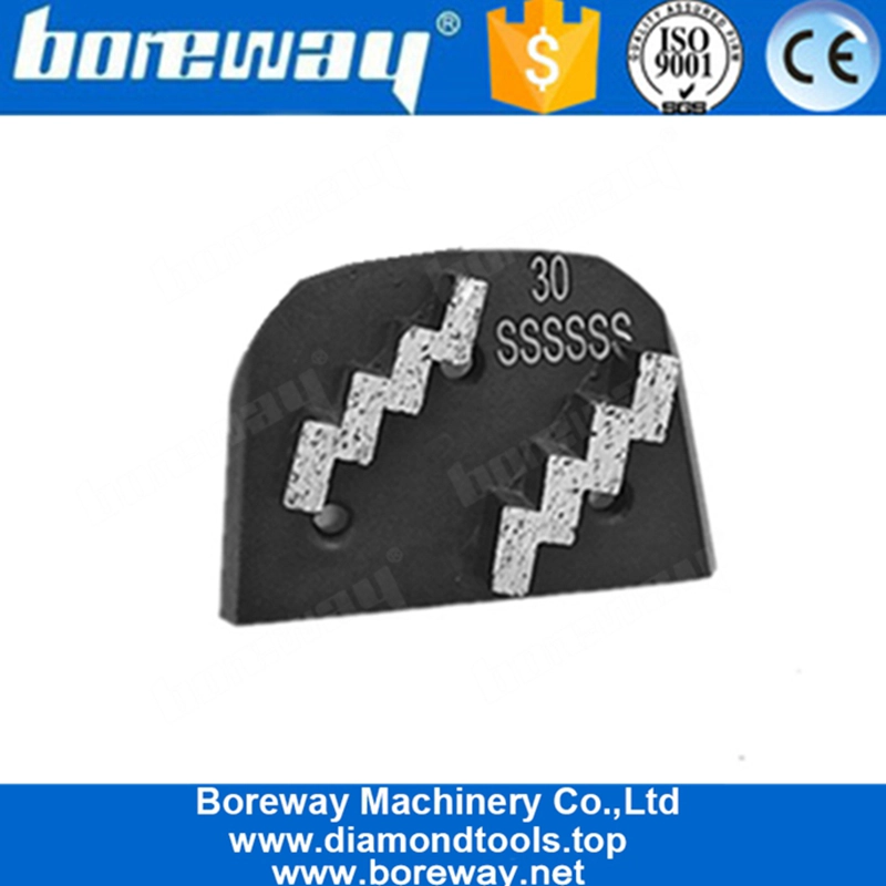 Double Flash Segments Lavina Quick Change Grinding Pad For Concrete Floor Renovation