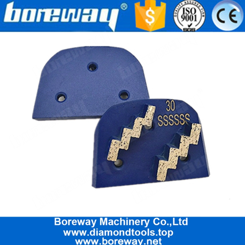 Double Flash Segments Lavina Quick Change Grinding Pad For Concrete Floor Renovation