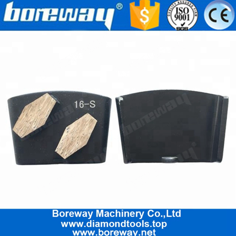 Double Hexagon Segments HTC Diamond Grinding Pads For Concrete Terrazzo Floor and Stone Grinding