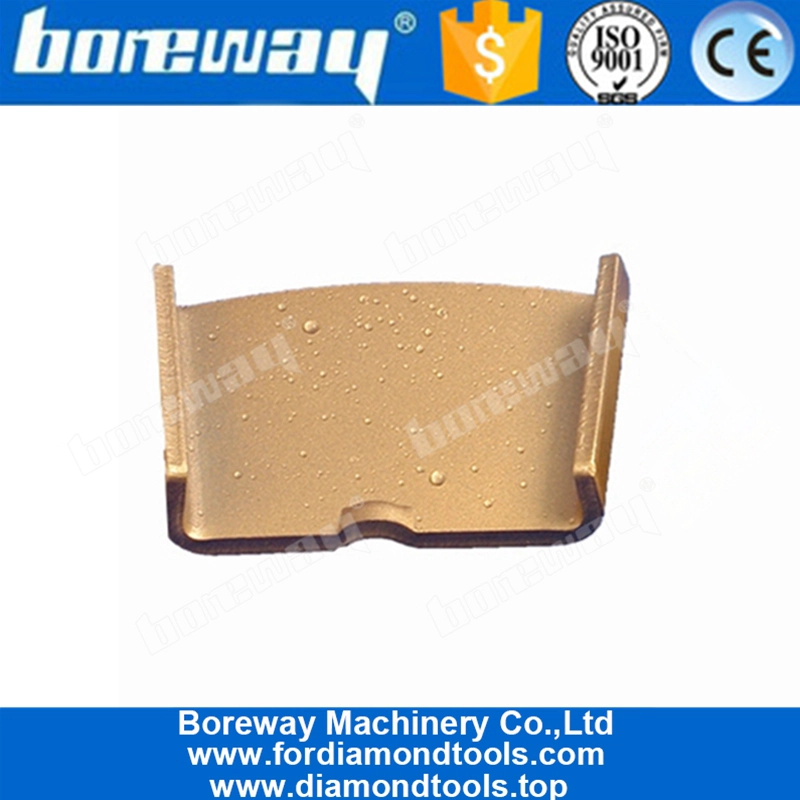 Double Oval Segment HTC Diamond Grinding Shoe For Concrete