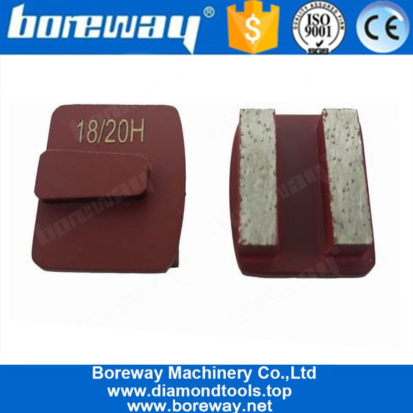 Double Rectangle Shape Segments Diamond Grinding Wing For Husqvarna Grinding Machine