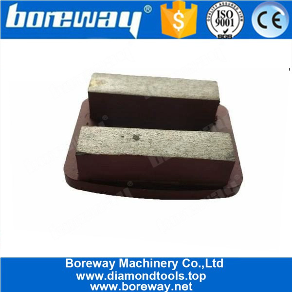 Double Rectangle Shape Segments Diamond Grinding Wing For Husqvarna Grinding Machine