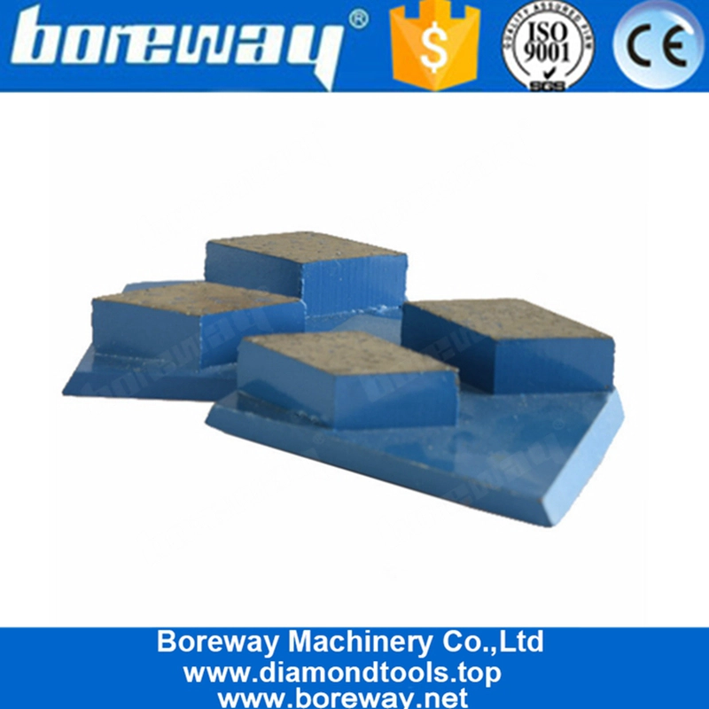 Double Rhombus Segments Lavina Diamond Grinding Shoes For Concrete And Stone Floor
