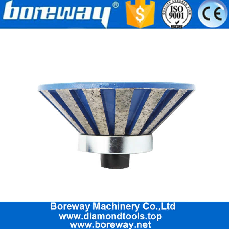 E Shape Diamond Profiling Segmented Router Bit Edging Granite Marble Stone With m8 Connector Manufacturer