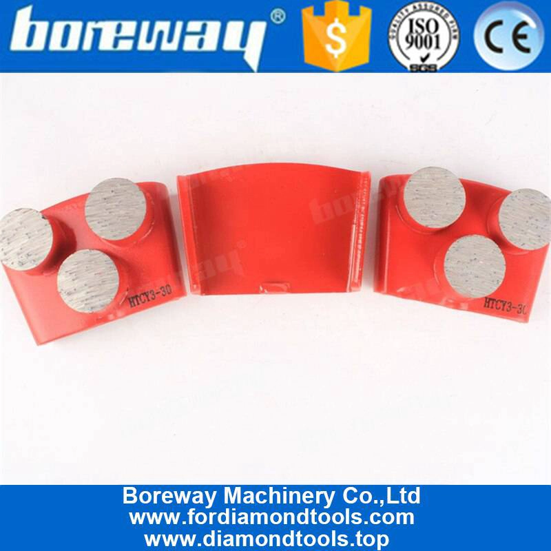 EZ Change HTC Grinding Pads With Three Round Segments