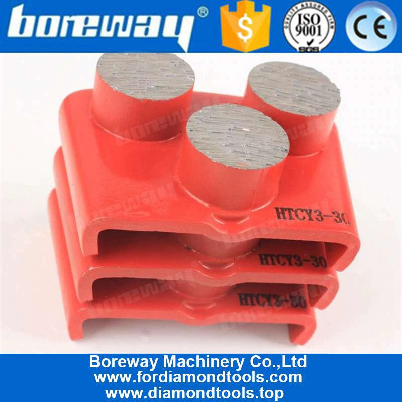 EZ Change HTC Grinding Pads With Three Round Segments