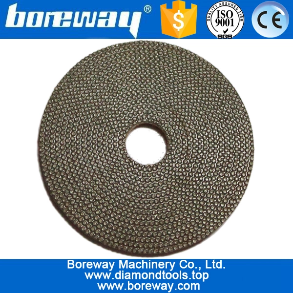 Electroplating diamond grindind and polishing pads
