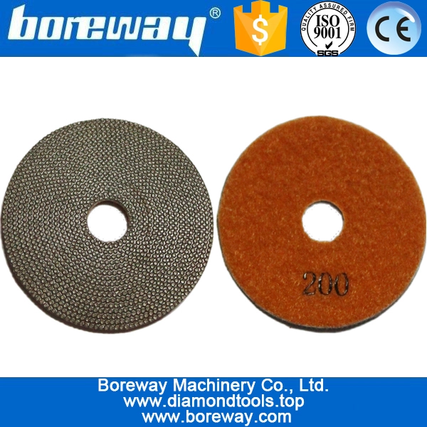 Electroplating diamond grindind and polishing pads