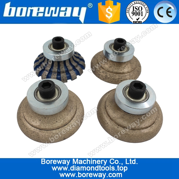 F20*M10 complete set diamond router bit for grinding stone slab,F shape diamond router biF