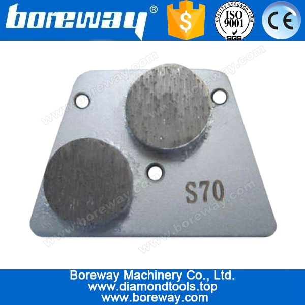 Boden-Maschine Doppel Runde Metall gebunden Bolt-on Fitting Trapezdiamantflügelsegment