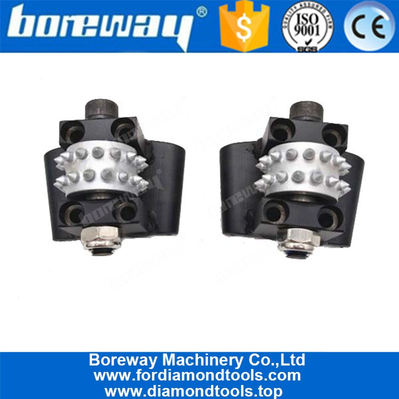 HTC 30 Pins Bush Hammer Roller With Support