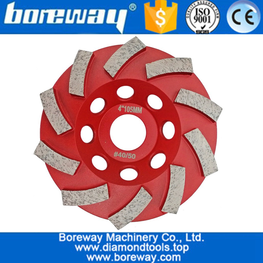 High Quality Welded Diamond Segmented Turbo Grinding Cup Wheel for Concrete and other construction material