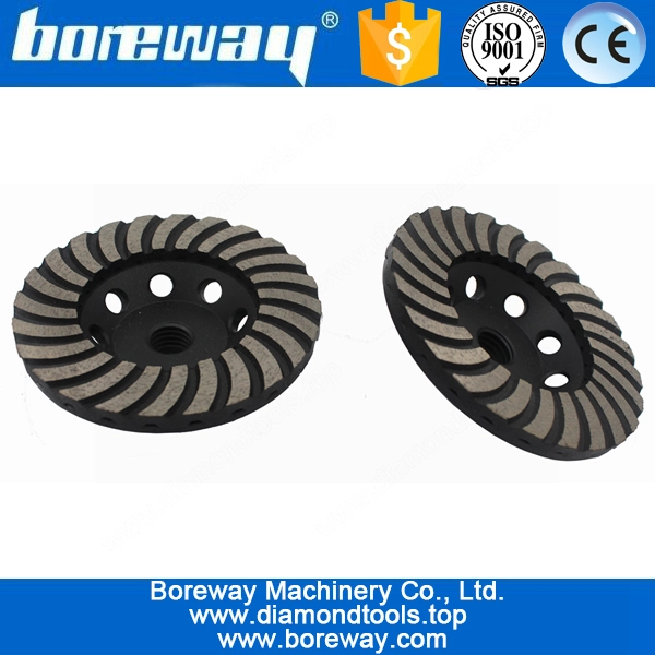 Hot Sell D100x5 / 8 "-11 120 # Camadas Duplas Turbo Wave Cup Wheel For Granite