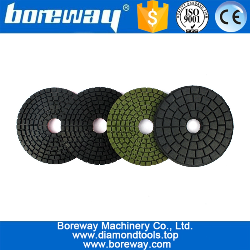Utensili diamantati a basso prezzo Disco per levigatura a 3 passaggi + Tampone per lucidatura tampone + Tampone in gomma per lucidatura di superfici