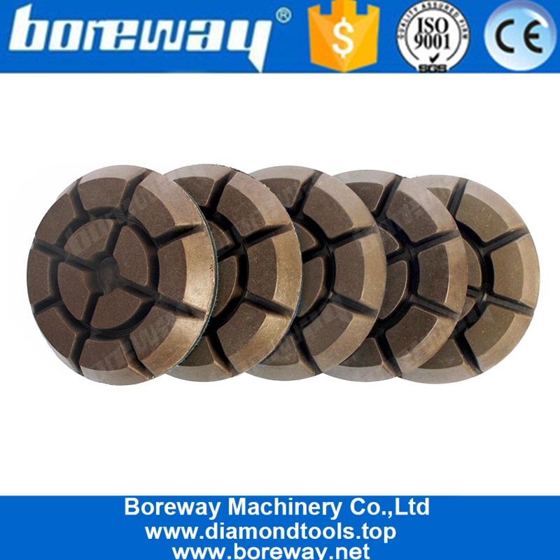Metal Filling Diamond Resin Bond Polishing Pads For Concrete Floor