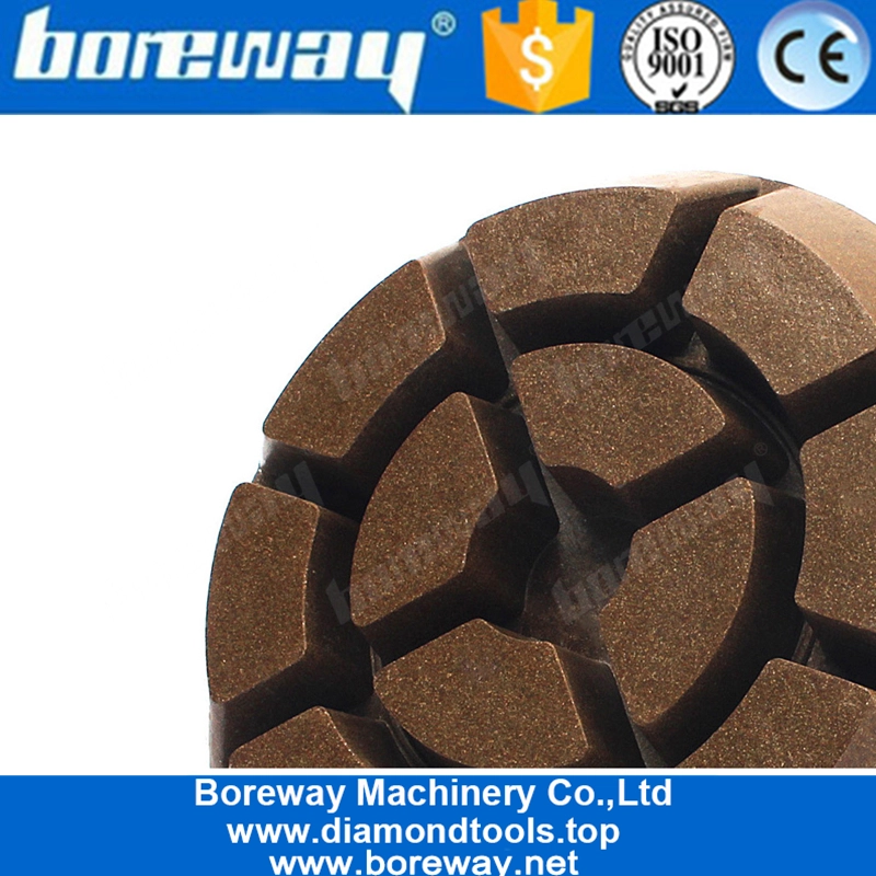 Metal Filling Diamond Resin Bond Polishing Pads For Concrete Floor