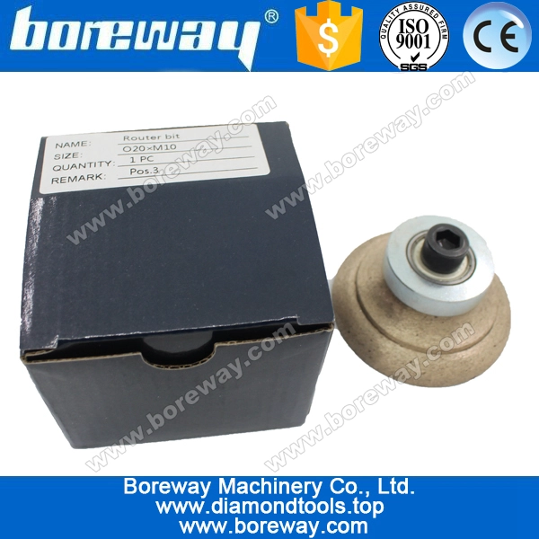 O20*M10 complete set diamond router bit for grinding stone slab,O shape diamond router bit