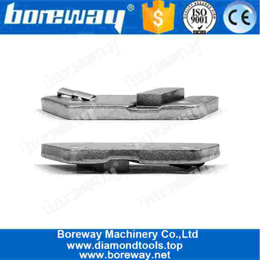 PCD Metal Trapezoid Grinding Disc 2 Quarter Round PCD With Sacrificial Diamond Segment Epoxy Removing Floor Scrapers