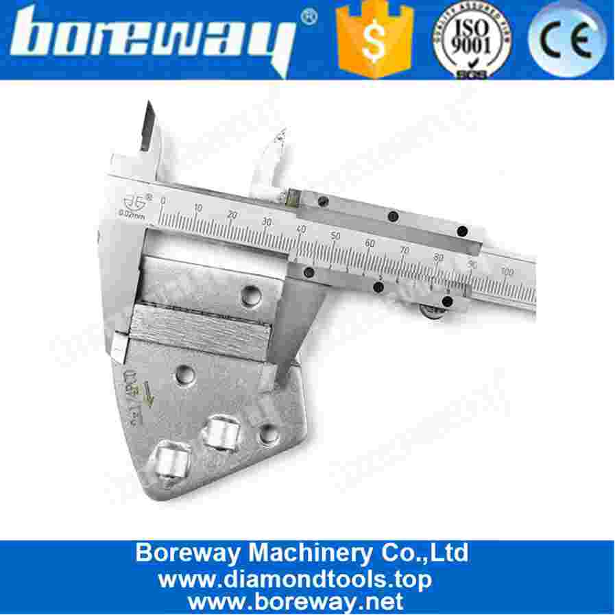 PCD Metal Trapezoid Grinding Disc 2 Quarter Round PCD With Sacrificial Diamond Segment Epoxy Removing Floor Scrapers
