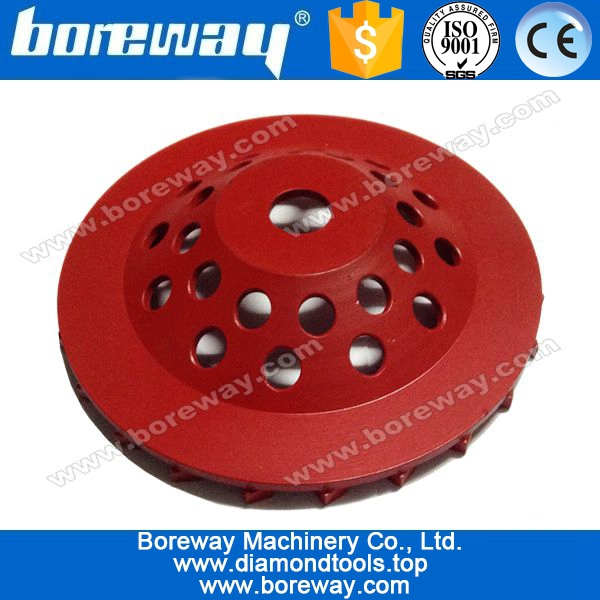 Premium Spiral Seg Threaded High Hub Diamond Cup Wheel