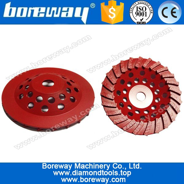 Premium Spiral Seg Threaded High Hub Diamond Cup Wheel