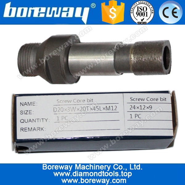 Braço Radial Máquina áspero Grit masculinos Bits Tópico Replacement Cutting Incremental dedo diamante com suporte
