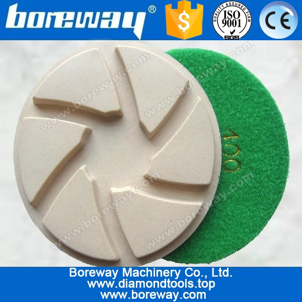 Resin Hybrid Velcro Backing Swirl Polishing Disc