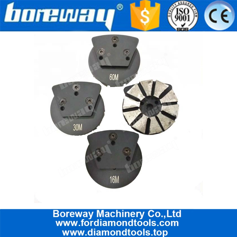 Round Shape Beveled Segment Concrete Grinding Pad For Floor