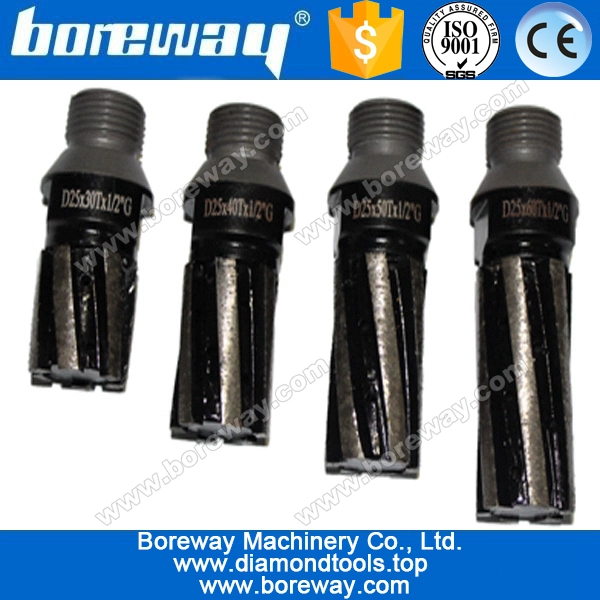 Segmented diamond finger bit for stone drilling milling and grinding