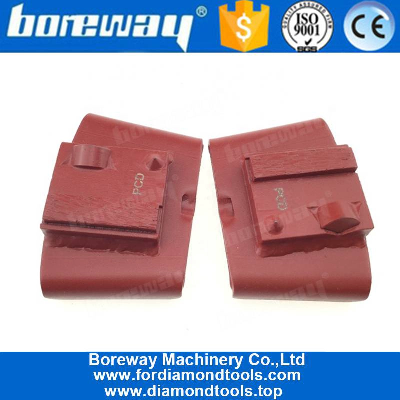 Single Segment EZ Change HTC Grinding Shoes PCD Diamond Polishing Pads With PCD And Alloy Removal Coating Epoxy Glue
