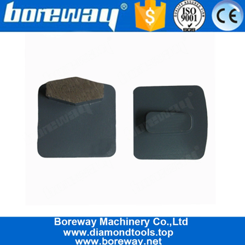Single Segment Metal Bond Diamond Grinding Block For Concrete Floor And Stone Surface