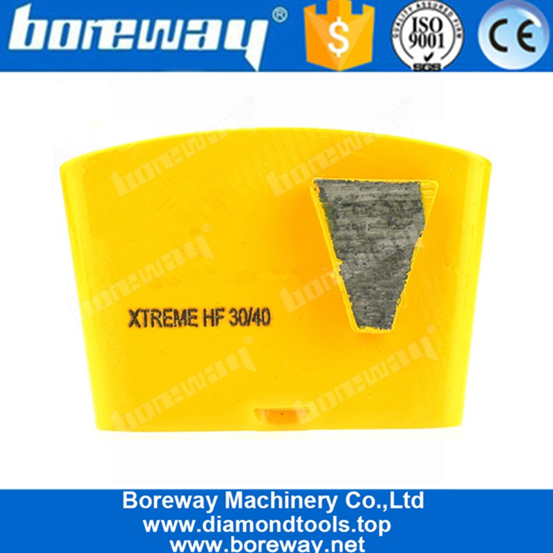 Single Trapezoid Segment EZ Change Concrete Grinding Tools For HTC Concrete Grinder