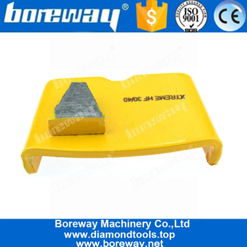 Single Trapezoid Segment EZ Change Concrete Grinding Tools For HTC Concrete Grinder
