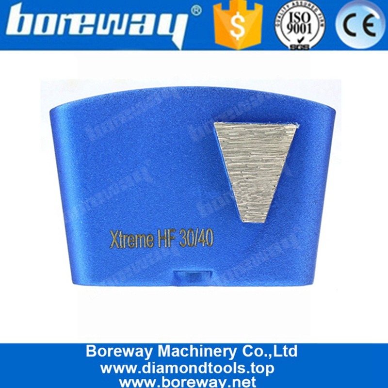 Single Trapezoid Segment EZ Change Concrete Grinding Tools For HTC Concrete Grinder