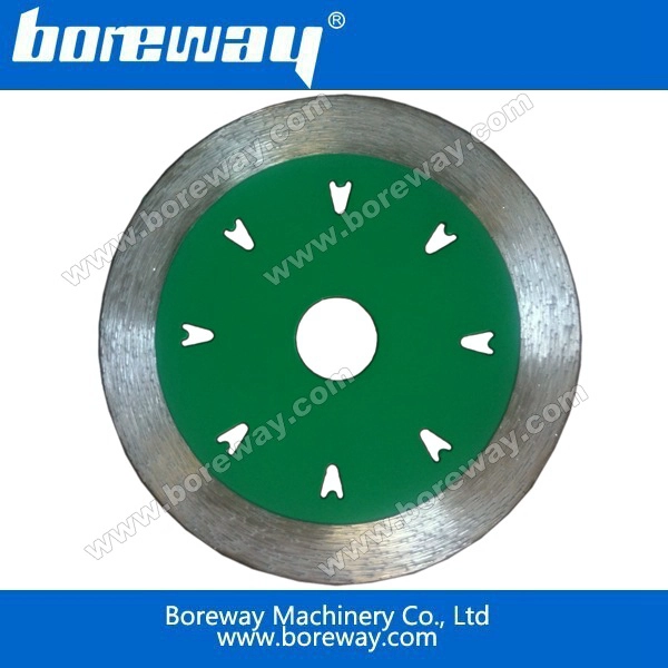 Sintered continuous rim ceramic blade