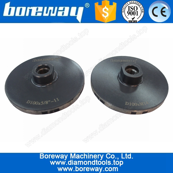 Supply 4" resin filled cup wheel grinding concrete