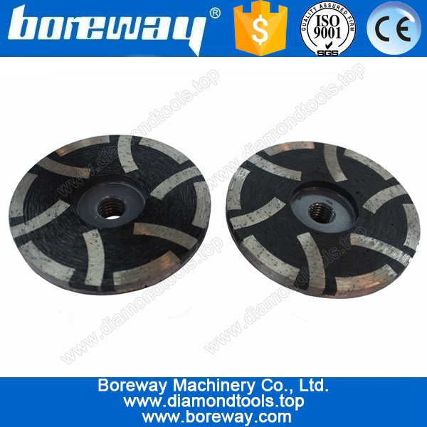 Supply 4" resin filled cup wheel grinding concrete