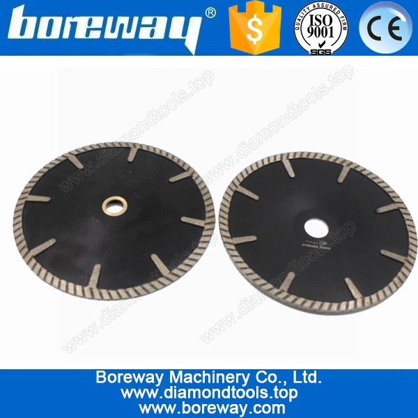 Supply Convex Granite Diamond Cutting Disc With Turbo Protection Segment D180*22.23mm