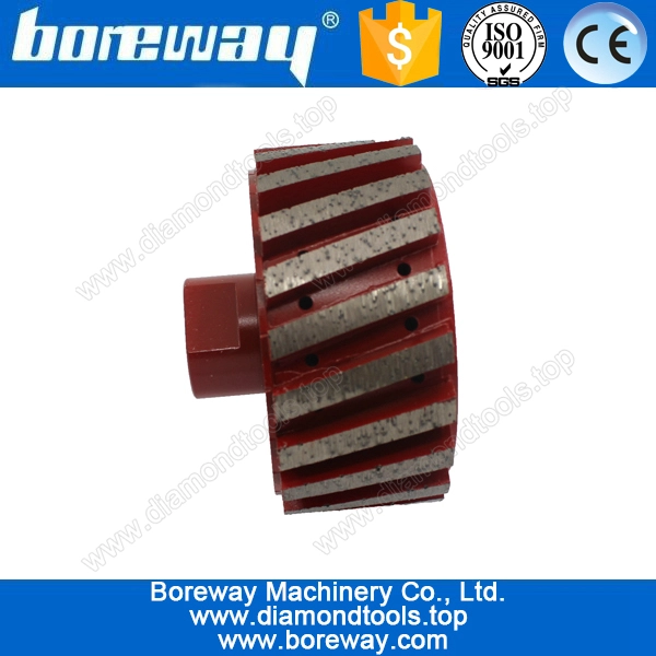 توريد D75 * 35T * M14 مجزأة الماس طبل التسامح الصفري لطحن الحجر.