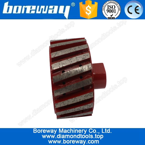 توريد D75 * 35T * M14 مجزأة الماس طبل التسامح الصفري لطحن الحجر.