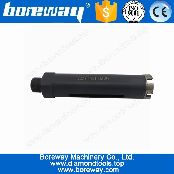 Supply Diamond Core Drill Bit For Shale D25*155L*M20