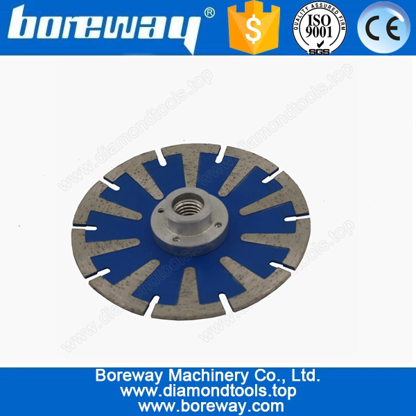 Supply T Shape Convex Diamond Cutting Saw Blade With Flange D125*M14
